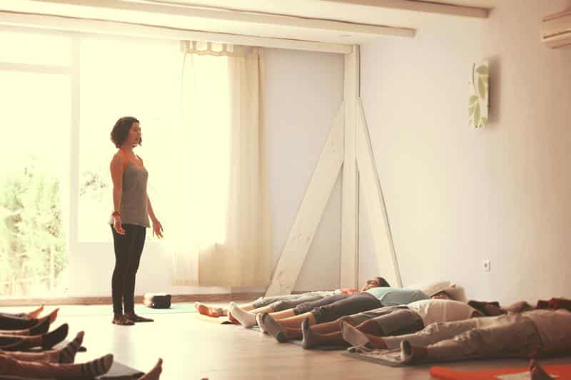 Savasana in a Lucia Yoga retreat